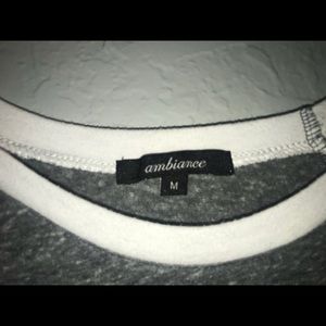 White & Gray Baseball Tee